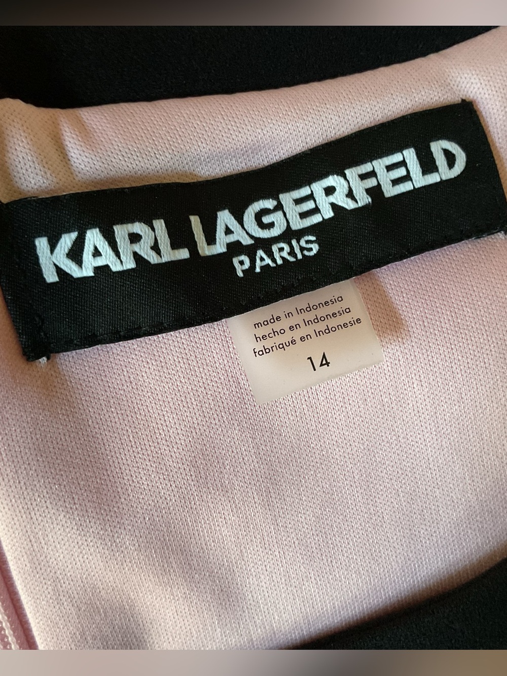 KARL LAGERFELD PARIS
Women's Contrast Trim Sheath Dress, 14 - Picture 5 of 8